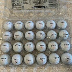 Titleist White Golf Balls Set